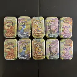 10x Pokemon Tcg Prismatic Evolutions 2 Pack Mini Tins - All Brand New And Sealed - Image 1