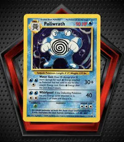 Poliwrath 1999 Pokemon Base Set Unlimited Holo 13/102 TCG - Image 1