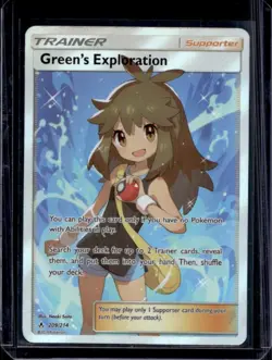 2019 Pokemon Sun & Moon Unbroken Bonds Green's Exploration #209/214 - Image 1