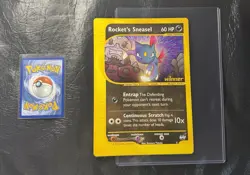 2002 ROCKETS SNEASEL 5 Pokemon BEST OF WINNER PROMO JUMBO VINTAGE CARD NINTENDO - Image 1