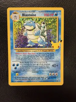Pokemon TCG Blastoise 2/102 Classic Collection Celebrations LP - Image 1
