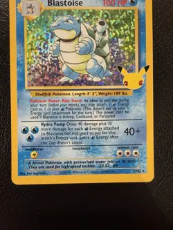 Pokemon TCG Blastoise 2/102 Classic Collection Celebrations LP - Image 3