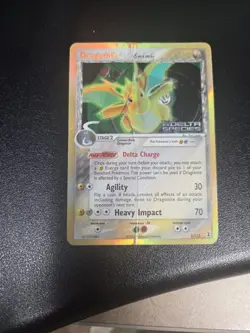 2005 POKEMON EX DELTA SPECIES #3 DRAGONITE-REVERSE FOIL - Image 1