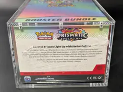 Pokemon SV8.5 Prismatic Evolutions Sealed Booster Bundle Display W/Acrylic Case - Image 3