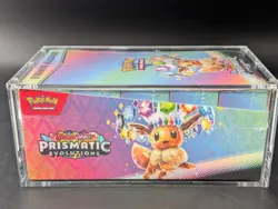 Pokemon SV8.5 Prismatic Evolutions Sealed Booster Bundle Display W/Acrylic Case - Image 4