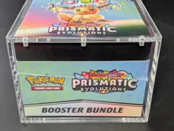 Pokemon SV8.5 Prismatic Evolutions Sealed Booster Bundle Display W/Acrylic Case - Image 5