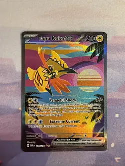 Tapu Koko ex 247/182 Special Illustration Rare Paradox Rift Pokemon - Image 1
