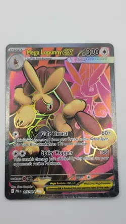 Mega Lopunny ex 115/094 Phantasmal Flames Secret Rare Full Art NM Pokemon Card - Image 1