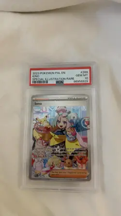 Pokemon TCG Iono Special Illustration Rare PSA 10 Paldea Evolved Holo 269/193 - Image 1