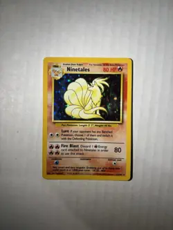 Pokemon Ninetales Base Set Black Flame - Image 2