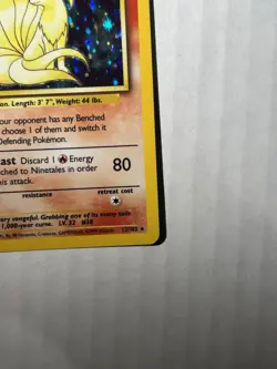 Pokemon Ninetales Base Set Black Flame - Image 3