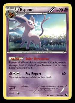 Espeon 48/108 Rare Dark Explorers Pokemon LP - Image 1