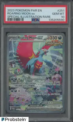 2023 Pokemon PAR EN #251 Roaring Moon Special Illustartion Rare PSA 10 GEM MINT - Image 1