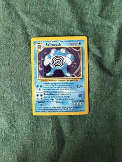 Pokemon TCG Base Set Poliwrath Holo LP Spanish Unlimited - Image 1