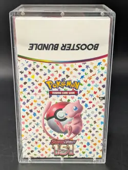 Pokemon 151 SV3.5 Booster Bundle Display Factory Sealed Case W/Acrylic Case - Image 1
