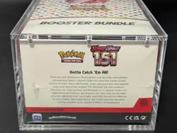 Pokemon 151 SV3.5 Booster Bundle Display Factory Sealed Case W/Acrylic Case - Image 3