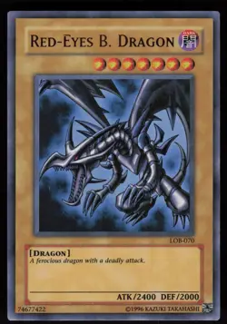 Red-Eyes Black Dragon LOB-070 Ultra Rare Unlimited Yu-Gi-Oh - Image 1