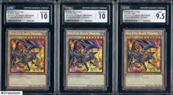 Lot of (3) Yu-Gi-Oh! MP24 Prismatic SR 1st Edition Red-Eyes Black Dragon CGC 9.5 - Image 1