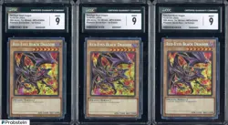 Lot of (3) Yu-Gi-Oh! MP24 Prismatic SR 1st Edition Red-Eyes Black Dragon CGC 9 - Image 1
