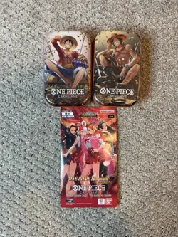 Lot Of 75 ONE PIECE Heroines EB-03 Sleeved Booster Packs English & 2 Op-13 Tins - Image 3