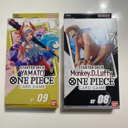 Monkey.D.Luffy ST-08 & Yamato ST-09 English Starter Decks One Piece - Sealed New - Image 1