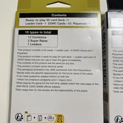 Monkey.D.Luffy ST-08 & Yamato ST-09 English Starter Decks One Piece - Sealed New - Image 5