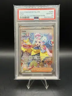 Iono Trainer Paldea Evolved Ultra Rare Pokemon TCG Card PSA 10 - Image 1