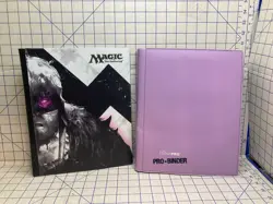 Lot of 2 Ultra Pro 9 Pocket Binders + 65 Foil Magic the Gathering Cards Garruk - Image 1