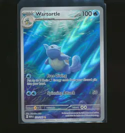 Pokemon TCG Wartortle 171/165 Scarlet & Violet 151 Illustration Rare Holo Card - Image 1