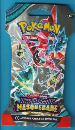 Pokemon "Twilight Masquerade" 10-Card Sleeved Booster (Terastallized Dragapult) - Image 1