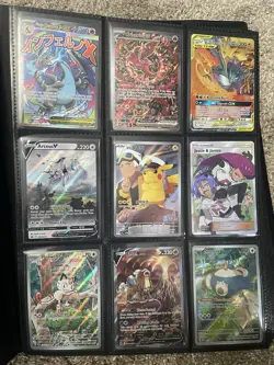 Huge Pokemon 135 Card Collection Lot Modern Binder Ex, SIR, IR, Megas, Holos - Image 1