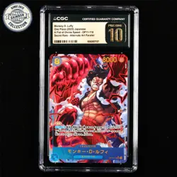 CGC PRISTINE 10 BANDAI 2025 ONE PIECE TCG Card OP11-118 Monkey D. Luffy - Image 1