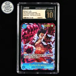 CGC PRISTINE 10 BANDAI 2025 ONE PIECE TCG Card OP11-118 Monkey D. Luffy - Image 2