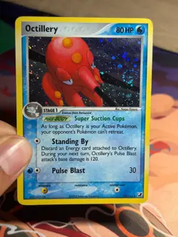 Octillery Holo Rare 10/115 ex Unseen Forces 2005 LP+ Pokemon Card SWIRL - Image 3