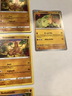 Lot Of 7 Sudowoodo Pokemon Cards - Image 3