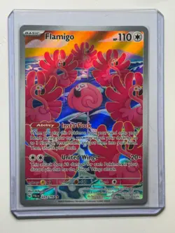 Pokemon Paldea Evolved Flamingo Illustration Rare Holo Card 227/193 TCG - Image 1