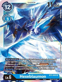 Hexeblaumon BT5-032 SR - Digimon Card Game - Battle of Omni - Image 1