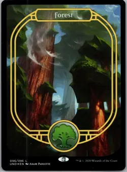 Forest (Full Art) FOIL X1 UND MTG Unsanctioned 096 Magic the Gathering - Image 1