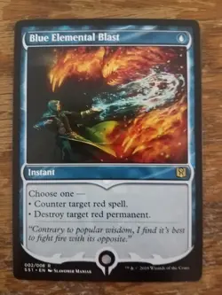 MtG Magic the Gathering Signature Spellbook Jace Blue Elemental Blast (Unplayed) - Image 1