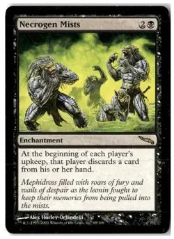 MTG Necrogen Mists - Mirrodin Heavily Played English - Image 1