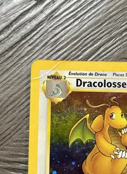 Dracolosse (Dragonite) French Fossil Holo Unlimited Pokemon Card 4/62 See Pics - Image 3
