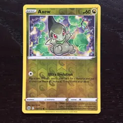 Axew 110/172 Pokemon Brilliant Stars Sword & Shield Reverse Holo Common Card NM - Image 1
