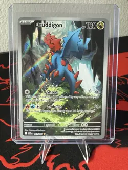 Druddigon 151/086 (NM) Illustration Rare White Flare Full Art Holo Pokemon Card - Image 1