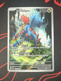 Druddigon 151/086 (NM) Illustration Rare White Flare Full Art Holo Pokemon Card - Image 3