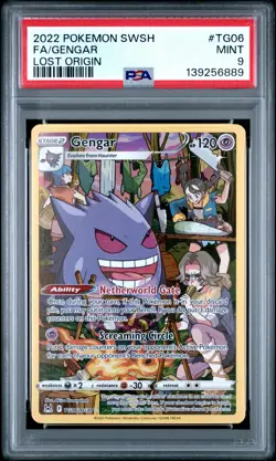 PSA MINT 9 - Fa/Gengar TG06 Pokemon Sword & Shield Lost Origin - Image 1