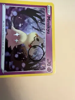 Mimikyu 081 2020 Pokemon Darkness Ablaze Cosmos Holo SWIRL Rare Card NM+ 🌀 - Image 2