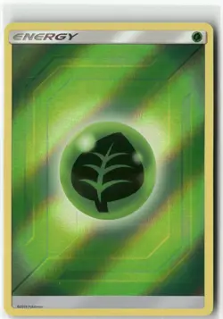 Grass Energy (2019 Unnumbered), Pokemon SM - Team Up Common HOLO, NM - Image 1