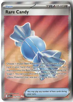 Rare Candy, Pokemon ME01: Mega Evolution Ultra Rare, 175/132 NM - Image 1