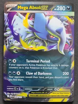 Mega Absol EX 086/132 Double Rare Mega Evolution Pokemon TCG - Image 1