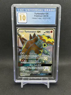 2019 Turtonator GX #SV52 Hidden Fates Full Art Shiny CGC 10 Pristine Blue Label - Image 1